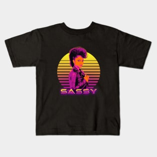 Sassy 80s Retrowave Kids T-Shirt
